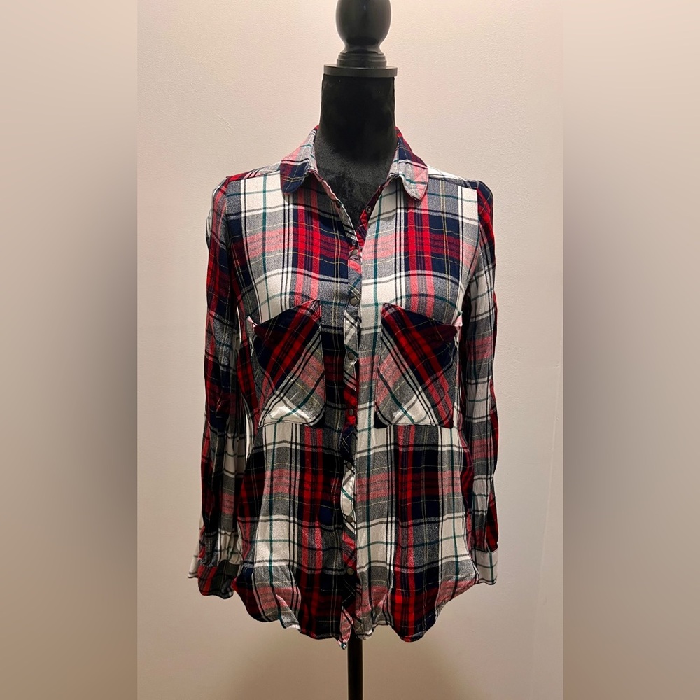 Stradivarius Multicolor Plaid Shirt